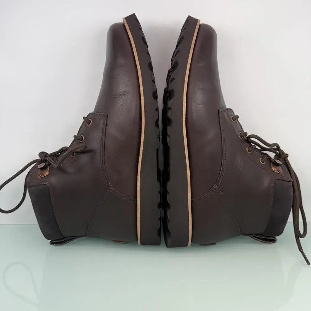 UGG Men's Winter Brown Boot Sz 11 leather wool‎